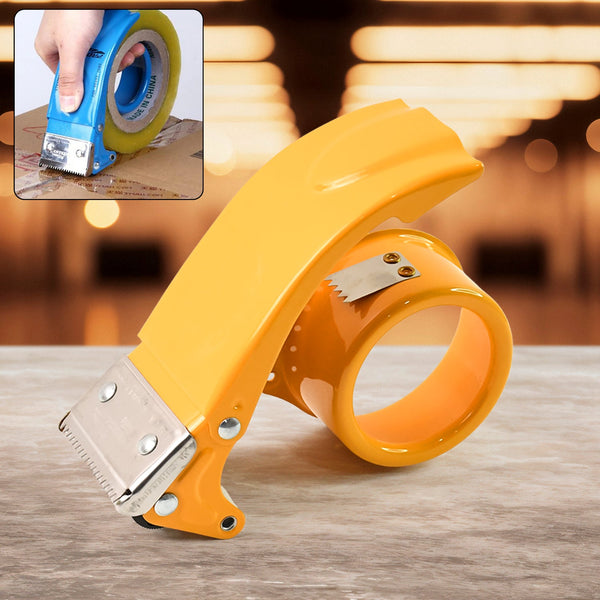 Metal Packing Tape Dispenser Cutter for Home Office use, Tape Dispenser for Stationary, Tape Cutter Packaging Tape