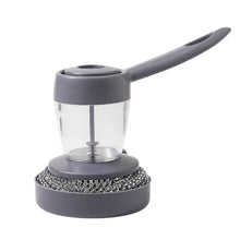 Handheld Soap Dispenser with Scrub Brush – Kitchen Cleaning Tool 🧽🧴✨