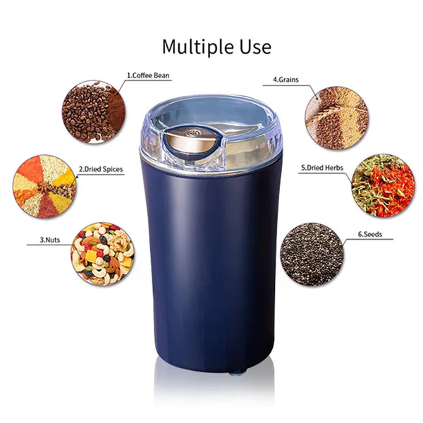 Mini 4-Blade Electric Grinder & Blender – 100 ml Magic! ☕✨