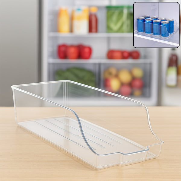 Transparent Stackable Beverage Holder Tray
