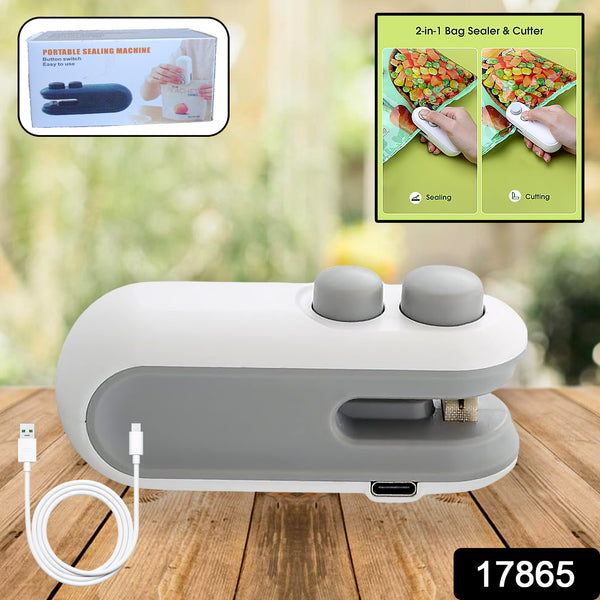 Handheld Mini Bag Sealer & Cutter – Keep Snacks Fresh Longer