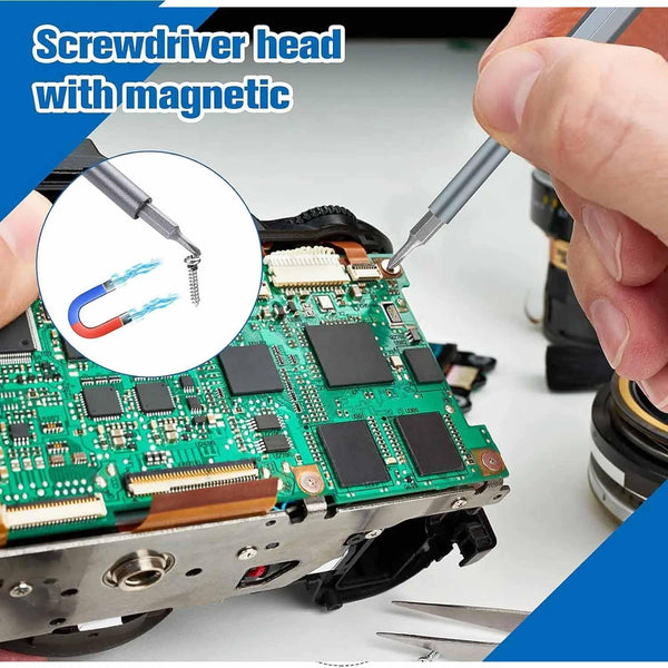 Aluminium 24-in-1 Precision Screwdriver Set | Magnetic Mini Repair Tool Kit (24 Pcs)