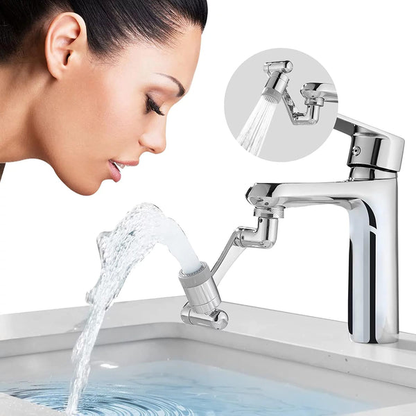 Flexible Faucet Splash Head Extender Aerator – Universal 2-Mode Splash Filter 🌊🚰